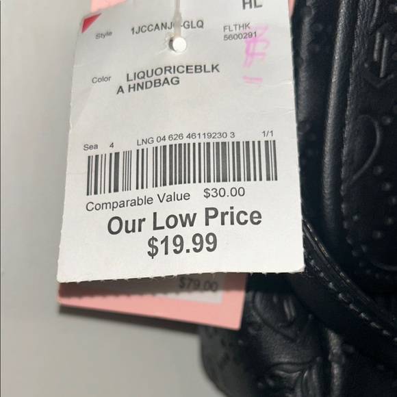 Juicy Couture Black Embossed Crossbody Bag - Picture 8 of 9